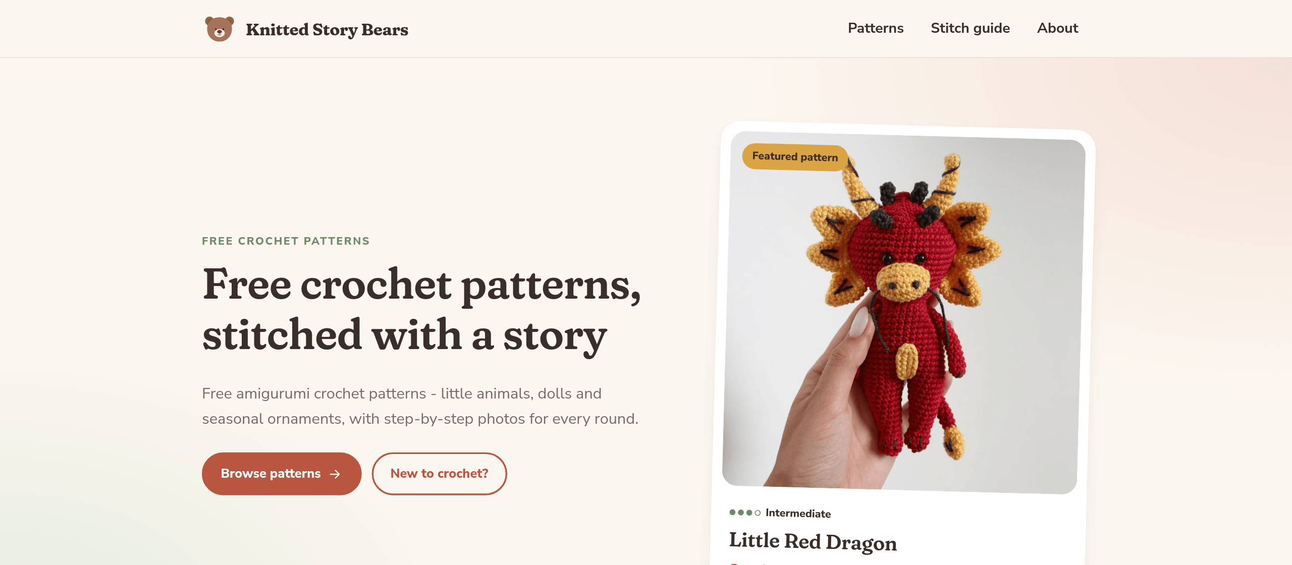 knittedstorybears screenshot